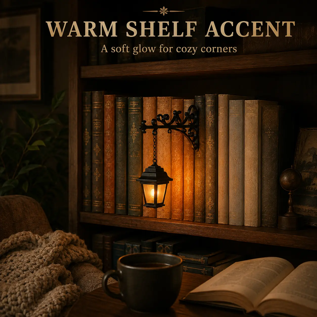Aesthetic Book Nook Lamp, Viral Library Lantern Bookshelf Light, Vintage Fantasy Reading Decor with Warm Soft Glow, Portable Book Shelf Accent Light for BookTok, Home Library, Bedroom, Reading Corner, Unique Gift for Book Lovers & Readers