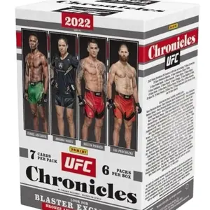 Panini 2022 Chronicles UFC Sports Trading Card 6-Pack Bundle - 7 Cards Per Pack, Including Daniel Asante, Amanda Correia, Dustin Poirier, Jiri Prochazka