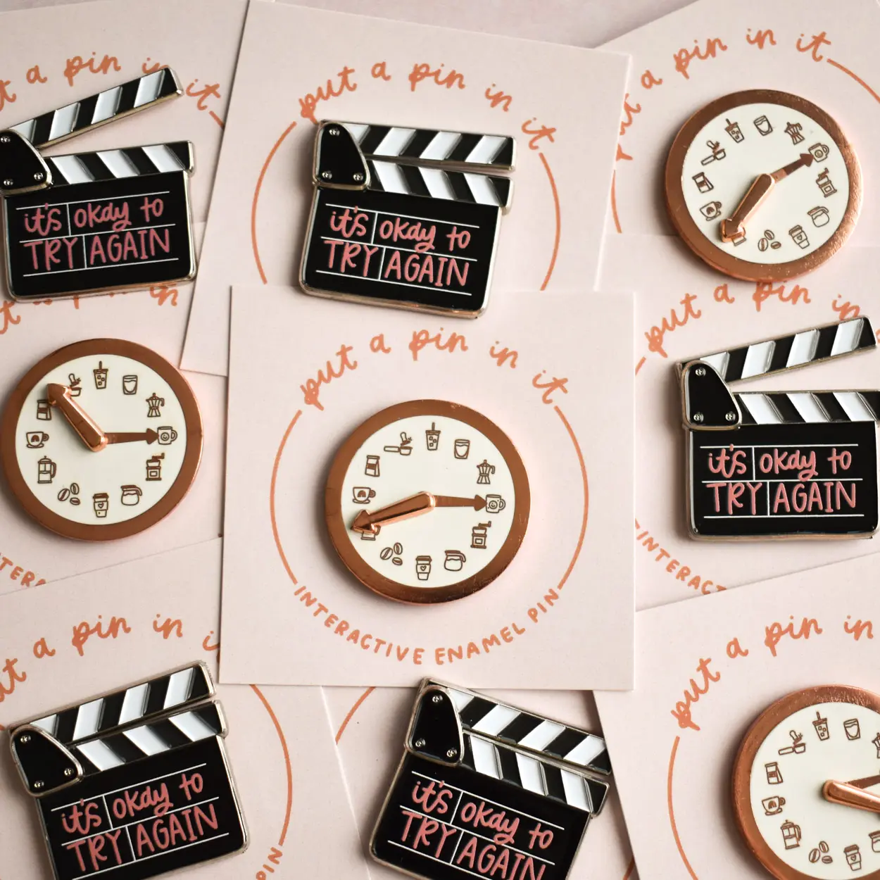 Imperfect Interactive Enamel Pins Imperfect Interactive Enamel Pins