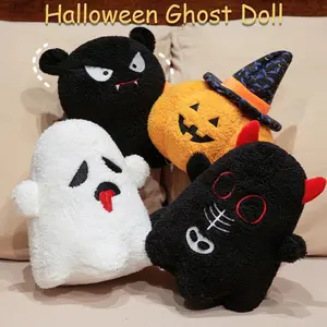 Funny Ghost Devil Bat Pumpkin Plush Toys Halloween Realistic Atmosphere Decoration Party Decoration Ornaments Gift For Friends