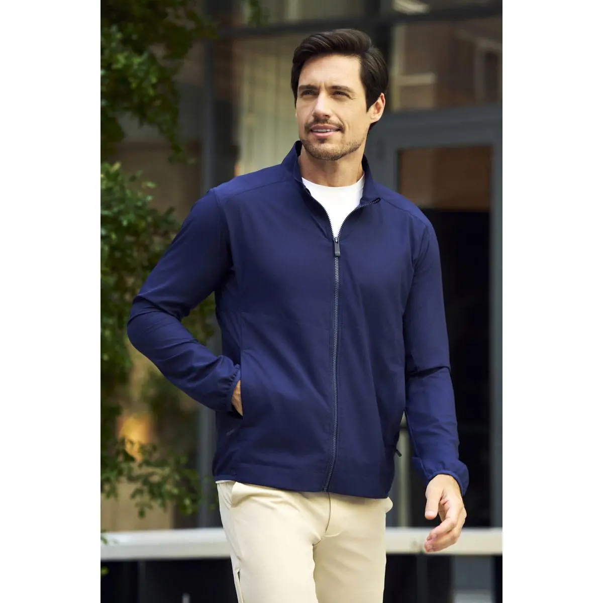 Arcadian | Men's Packable Jacket | Navy