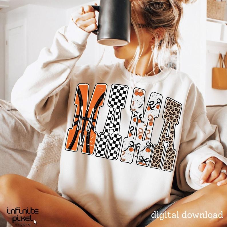 Basketball Mama Shirt, Game Day Basketball Mom Tee, Trendy Sports Mama Shirt, Mothers Day Gift Sweatshirt