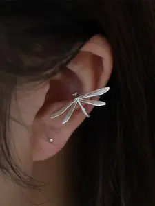 Unique Design Dragonfly Ear Cuff Clip, Fashionable Unisex Accessory Without Piercing, Perfect for Daily Commute & Casual Wear, Fashion Jewelry