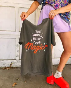The world needs your magic graphic tee , Theme Park Shirt