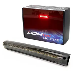 iJDMTOY Smoked Lens Race Car Style Strobe LED High Mount Third Brake/Clearance Light Assembly For Ford 1997-2003 F-150