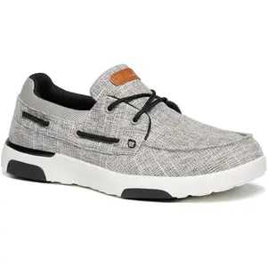 Men's Orthopedic Slip-On Loafers Walking Shoes: Casual Canvas Plantar Fasciitis Loafers with Arch Support, Comfortable Orthotic Shoes for Foot and Heel Pain Relief