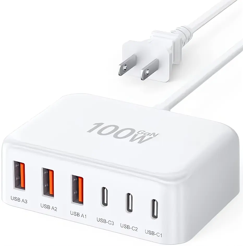 5FT/1.5m Power Cord for All Your Charging Needs Comfortable Environment No Cable Entanglement Issues