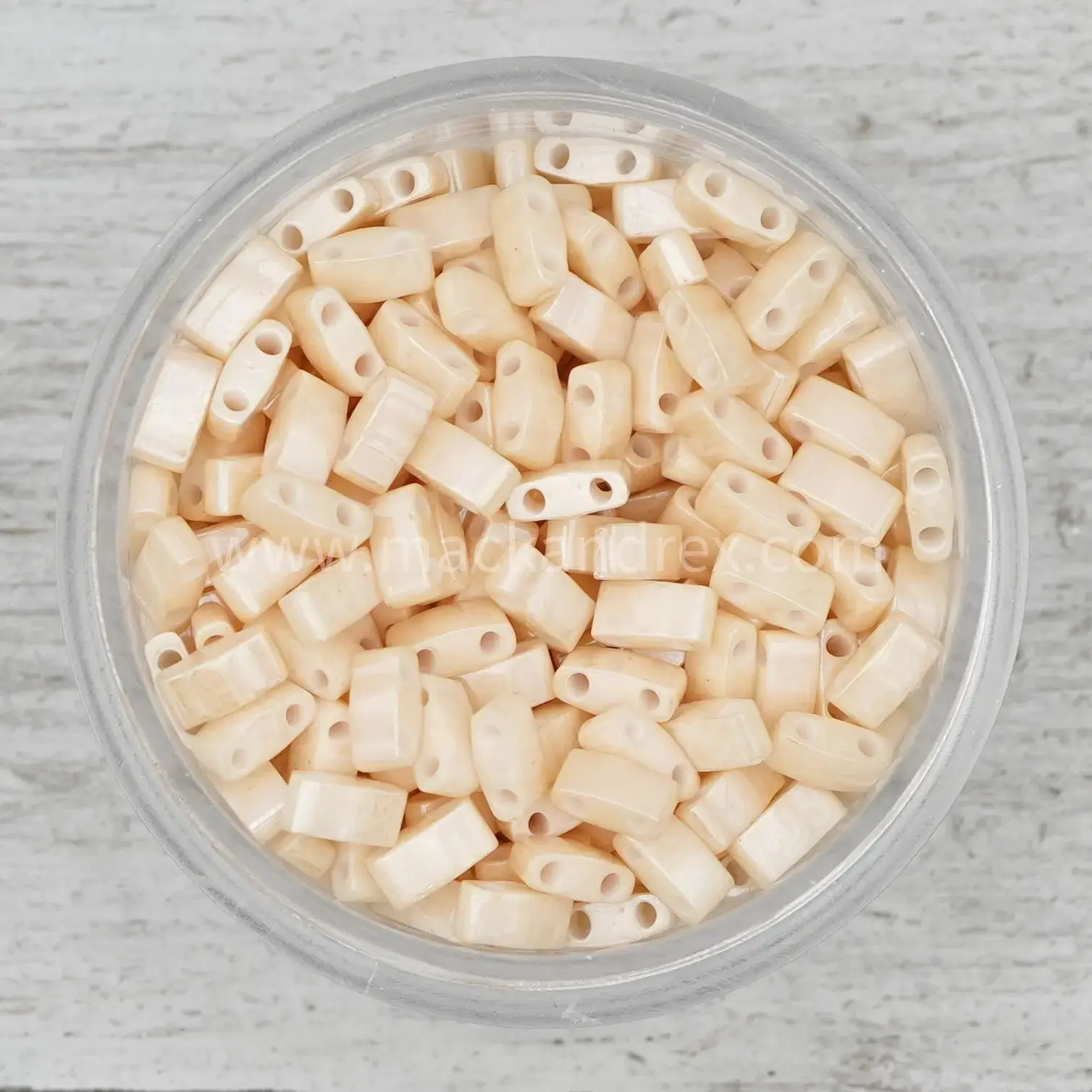 0593 Half Tila Beads - Caramel Ceylon