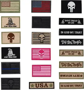 20 Pieces Patches Tactical Morale Full Embroidery Patch Set,Military Funny Patch Full Embroidered Appliques for Tactical Gear (20 Pieces-3)