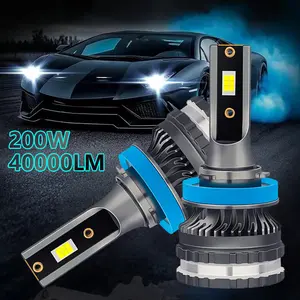 2pcs Car LED Fog Lights Super Bright H1 H3 H4 H7 H8 H9 9005 9006 9012 Various Models 3570 Golden Light, Lime Green, and Lemon Three-Color Front Fog Light Bulbs, Plug and Play，For Off-Road Use Only