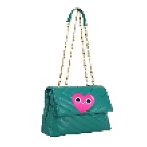 Chevron Quilted Chain Shoulder Bag
