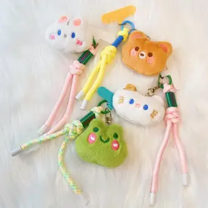 Cute Cartoon Animal Design Phone Chain, 1 Count Plush Backpack Charm, Phone Lanyard, Mobile Phone Accessories for Women & Girls