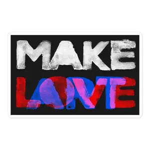 Make Love Art Sticker