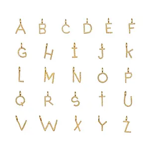 Initial Letter Charm - Elegant Design for Personalization, Ideal for Gifts and Decorative Use