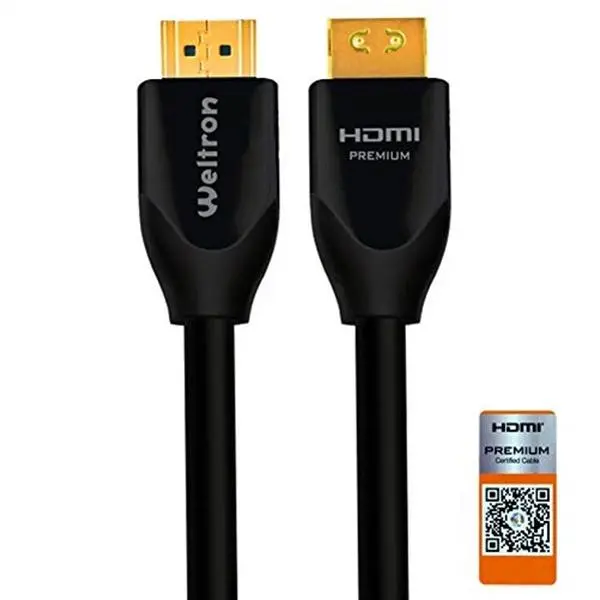 Weltron 1 Meter 4K Certified Premium HDMI Cable 91-804CP-01M