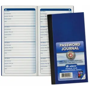 Moore Wallace Na Dba Tops  6.25 in. X 3.25 in. Password Journal