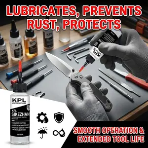Sikezhan Kpl Tool Pivot Maintenance Oil 60ML, Precision Applicator for Folding Knives, Pocket Tools, Anti-Rust, Lubrication, Synthetic Protectant