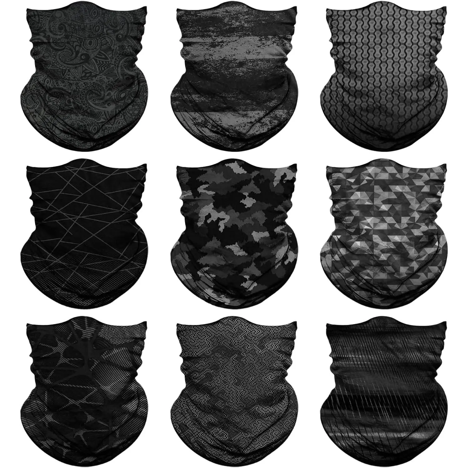 2025 Outdoor Neck Gaiter Face Mask Men Women,Seamless Bandana Rave Face Cover Scarf Mask,Balaclava,Headband, Head Wrap,Headwear