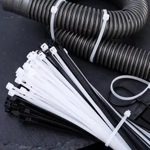 100Pcs Nylon Cable Ties,Adjustable Self-locking Cord Ties,Reusable Plastic Wire Ties For Fence, Exhaust Pipe, Chicken Coop & Industrial Use