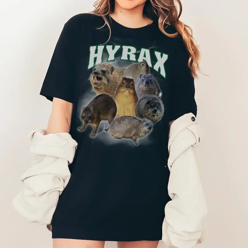 Hyrax TShirt Bootleg Hip Hop Shirt Hyrax Unisex TShirt Animal Lover Gift For Wife Gift For Friend Funny Animal Meme Shirt Nature Lover Gift
