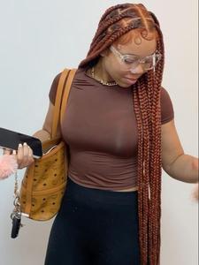 36 inch long braided lace wigs for women, gorgeous fluffy wigs without bangs, synthetic braided lace wigs for party, daily use