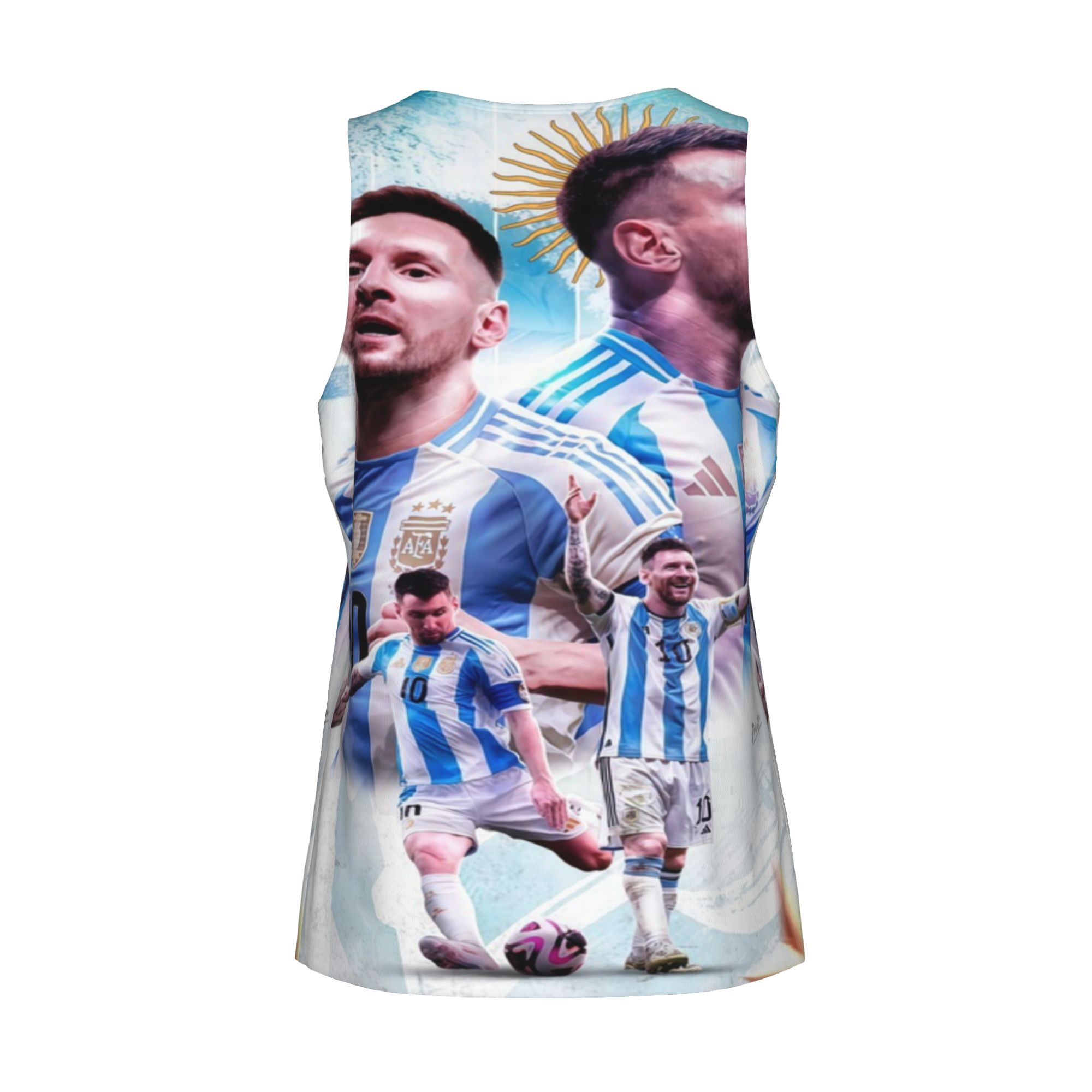 Messi Argentina 10 World Cup Champion Graphic Sleeveless Shirt
