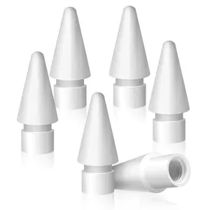 6-Pack Replacement Tips for Apple Pencil Gen 1/2 and iPad Pencil Gen 5, High Sensitivity, Backup Set of 6, Essential Accessories