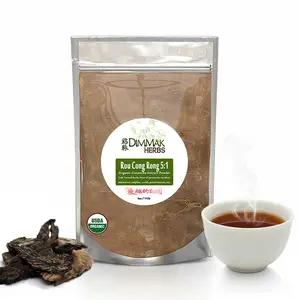 Dimmak Herbs Organic Cistanche Deserticola Extract 5:1 (Real Rou Cong Rong)- The Authentic Yang Tonic for Drive, Strength & Kidney Health- Not Inferior Tubulosa- Doctor Verified (4oz)