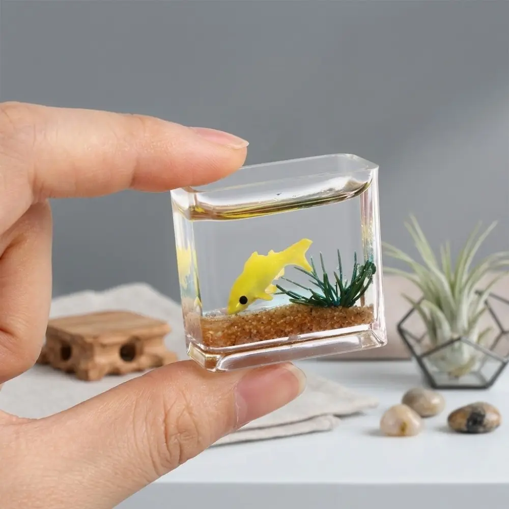 Diy Moss Terrarium Kit: Thick Glass Eco Jar, Creative Tabletop Hydroponic Landscape, Mini Aquarium Art Decor, Fish Tank. Perfect for Home, Office, Desk Oasis. Stress Relief, Unique Gift Idea.