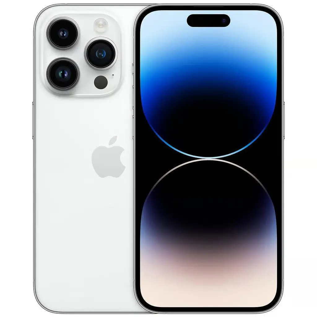 Refurbished iPhone 14 Pro 256GB Unlocked Digital Global Pro Mobile Smartphone - Silver, Excellent Condition, Camera Phone, Charger Included