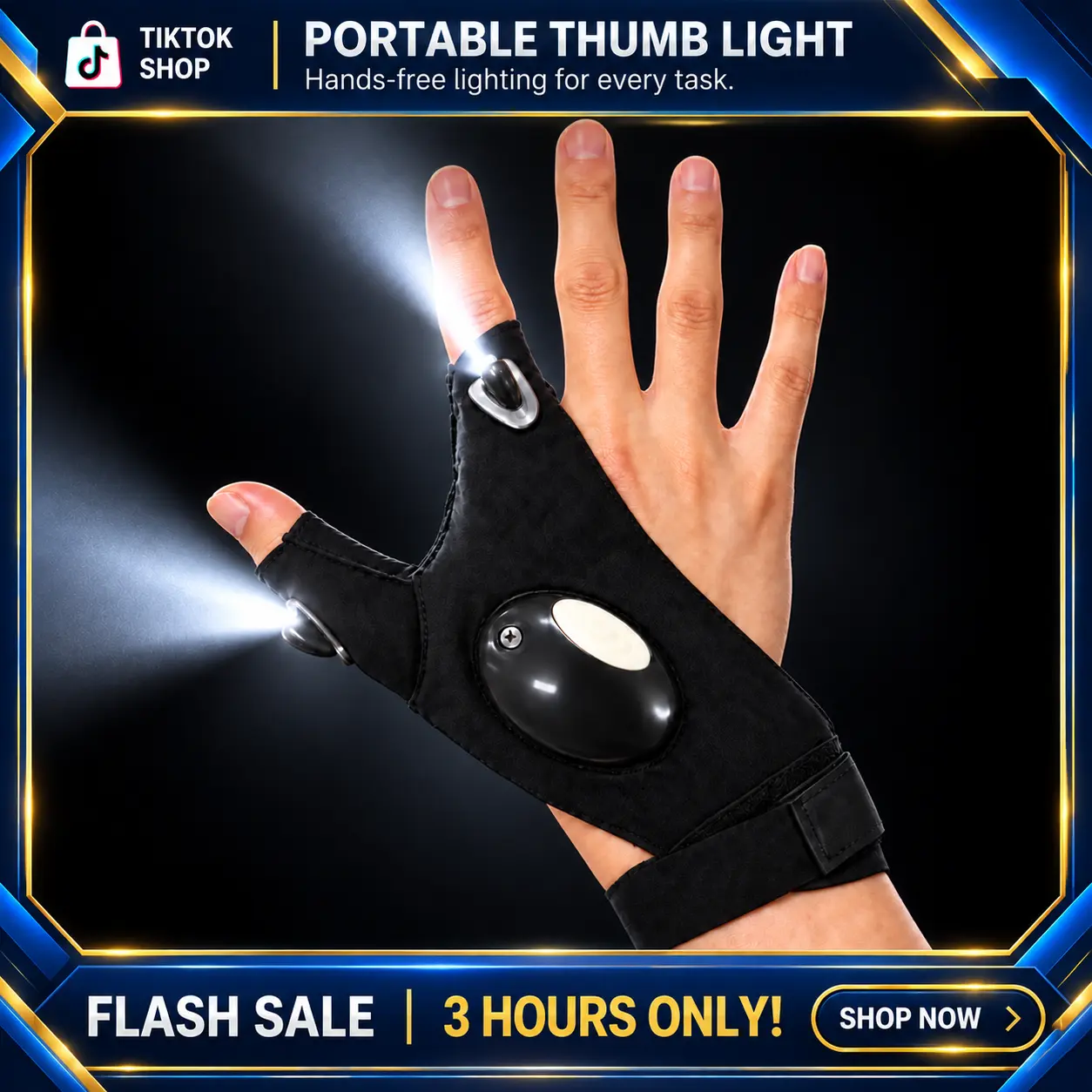 Ragkun Multi-functional Portable Thumb Lamp - Precise Lighting - No Need to Hold - Reduces Errors Manual tool light