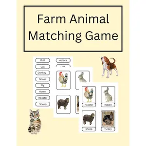 Farm Animal Matching Game