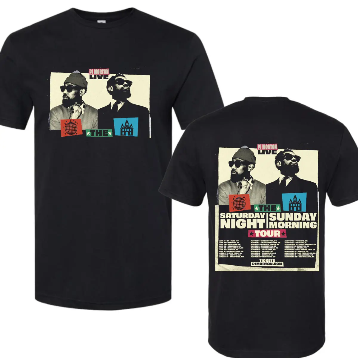 Comfort Colors PJ Morton - Saturday Night Sunday Morning Tour 2026 Shirt,R&B Concert Graphic Tee, Soul Music Tour Shirt, Retro Singer Fan Unisex Tee