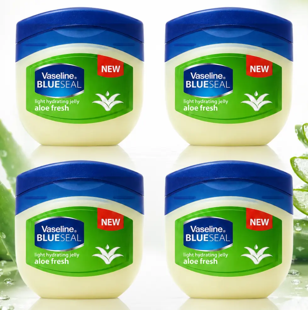 Vaseline Blue Seal Aloe Fresh Petroleum Jelly Value Bundle (50mL/1.7oz) - Light Gel Formula, Aloe Vera, Hydration Boost, Sensitive Safe, Compact Shape, Daily-Apply Beauty & Personal Care Body Moisturizer, Apply Daily