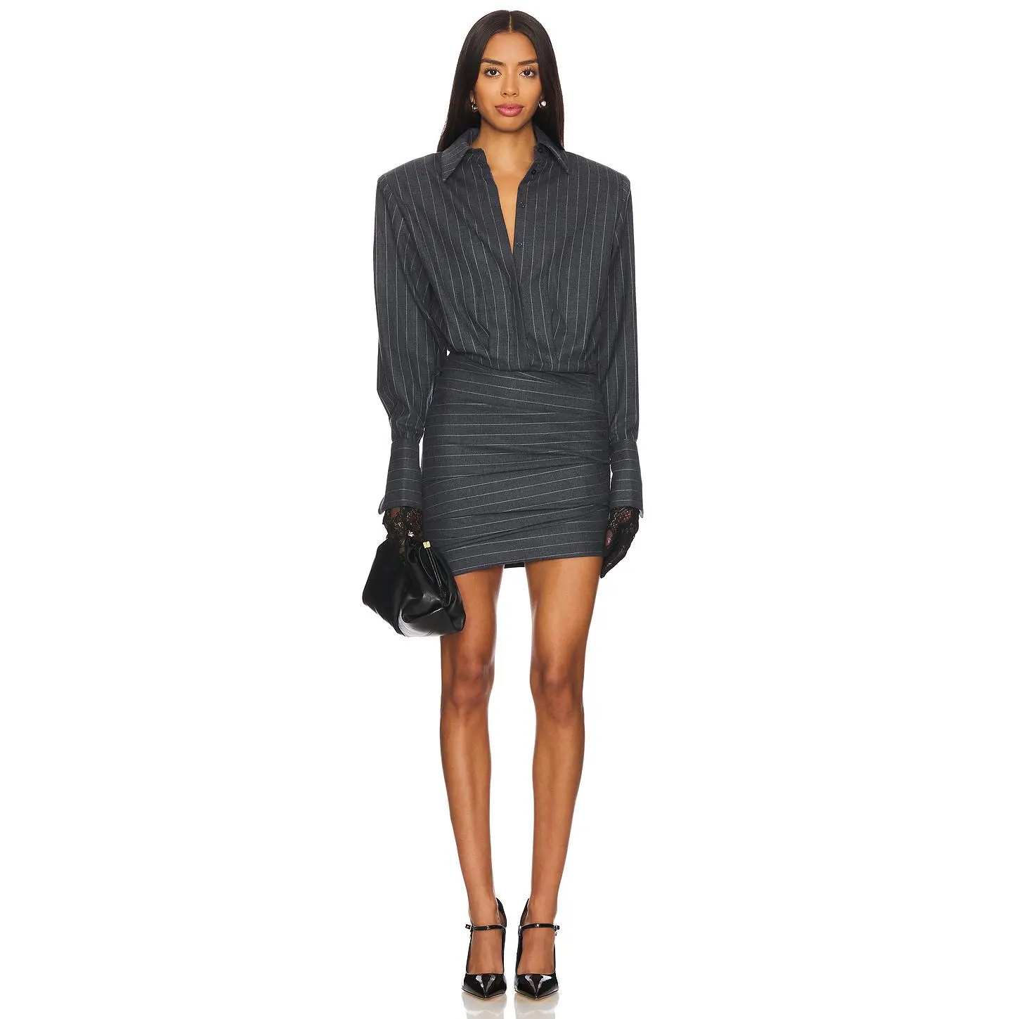 retrofete Narine Dress in Charcoal