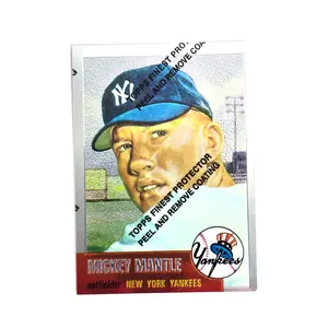 Mickey Mantle Baseball Card 1996 Topps No. 82 Commemorative with Protector Peel