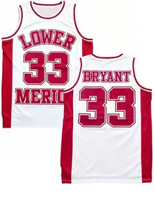 Kobe Bryant #33 Lower Merion High School Retro Basketball Jersey, Sports Jersey Classic Academy Color Lower Merion Exclusive Script Breathable Mesh Sleeveless for Kobe Fan Supporters Retro Streetwear & Basketball Legend Enthusiasts