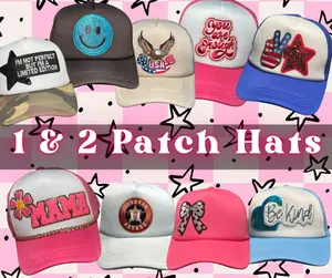 Limited Edition 1 & 2 Patch Trucker Hats - Various Designs, Maximum Style, Breathable Mesh Back, Adjustable Snapback