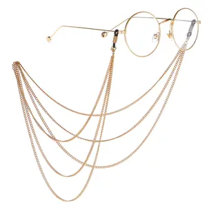 Glasses chain, Multi-layer tassel glasses chain, Gold, Silver, Sunglasses chain, Glasses hanging rope