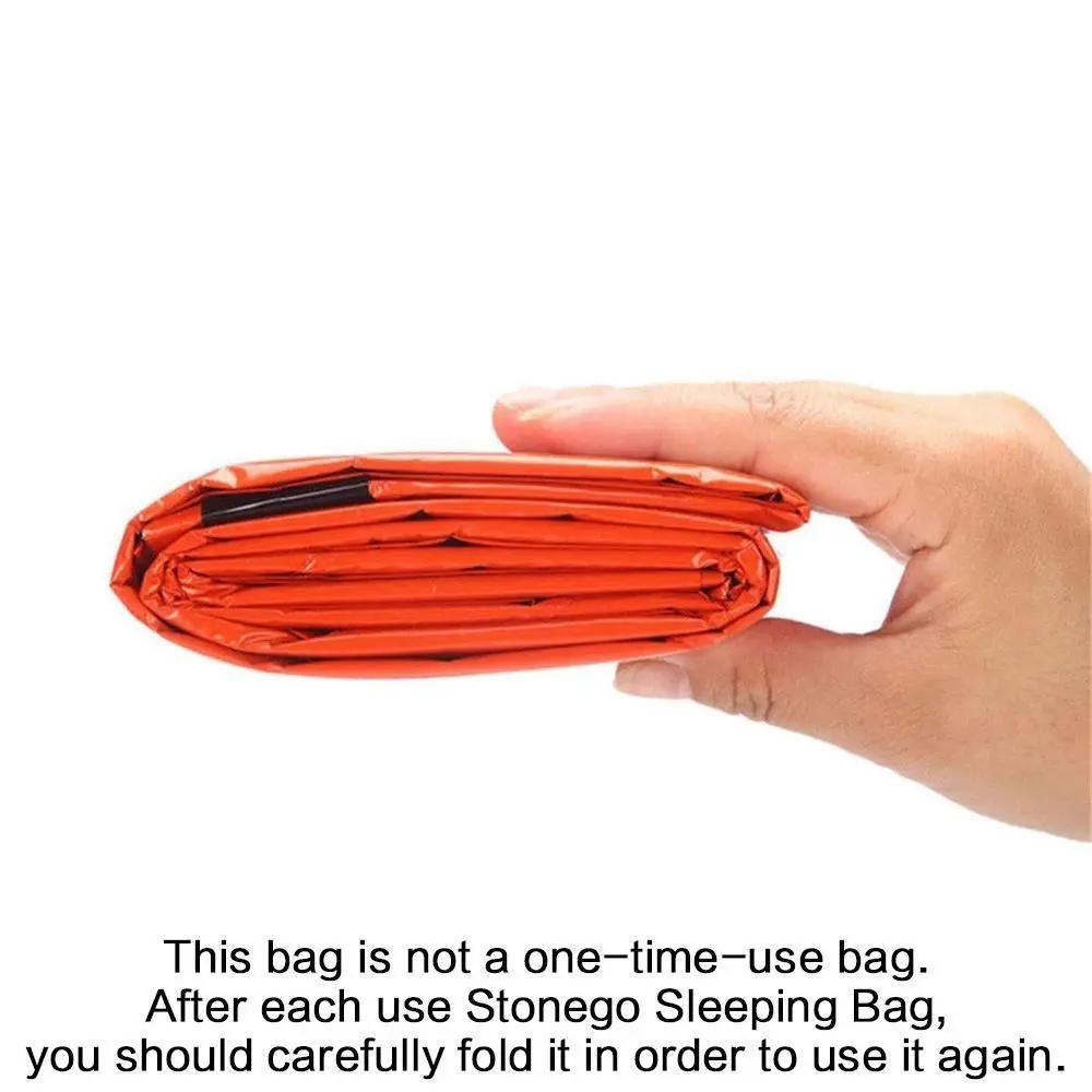 Emergency Sleeping Bag, Waterproof Blanket, Lightweight Portable Nylon Sleeping Bags for Camping, Hiking, Outdoor Adventure, Fishing Activity, Emergency Survival Gear, Emergency Survival Supplies