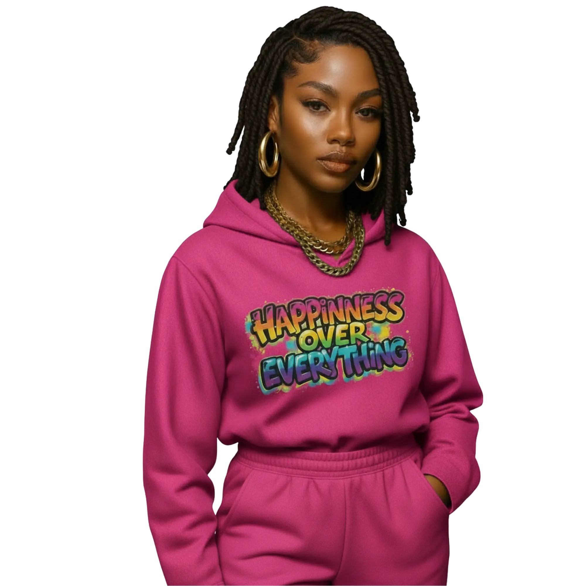 HAPPINESS OVER EVERYTHING DTF PRINT Vibrant Branding