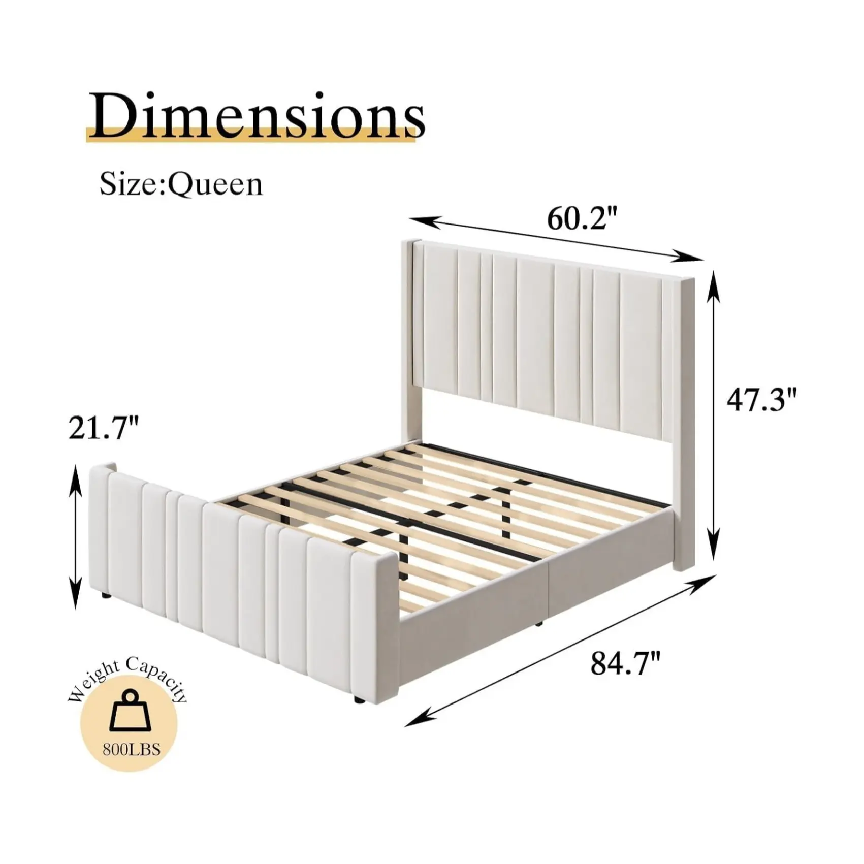 Queen Size White