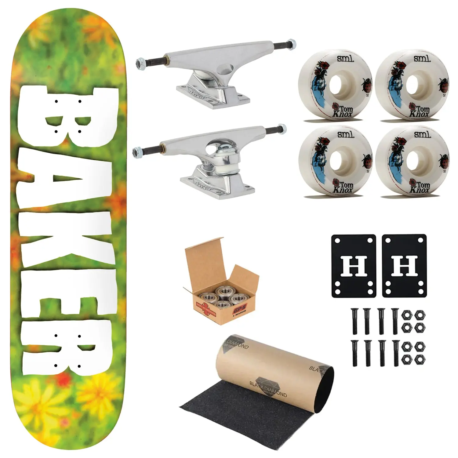 Baker Premium Complete Skateboard Jacopo Carozz Field of Depth 8.5" Ft. Krux/SML/Independent