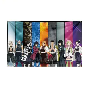 Breath Masters Demon Slayer Flag, Wall Banner, Anime Fan Gift, Manga Home Decor, Room Decoration, Otaku Dorm Poster