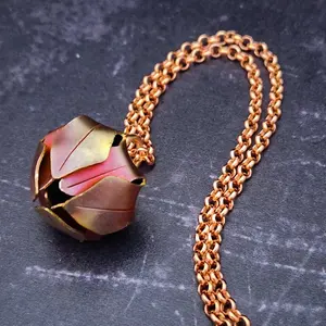 KITTEN BELL Locking Collar {Flame Kissed Copper} {Made To Order}