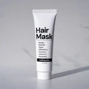 [Nothing Else] Organic Hair Mask - Preservative-Free Waterless Argan Baobab Mango Butter Coconut Oil Vitamin E - Sensitive Scalp Deep Conditioning Treatment Repair