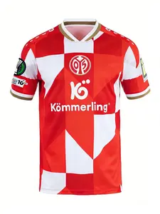 2026 Mainz 05 Away Football Jersey Mens Short-Sleeve Breathable Soft Fan Version Match Training Soccer Shirt Adult Surf T-shirt