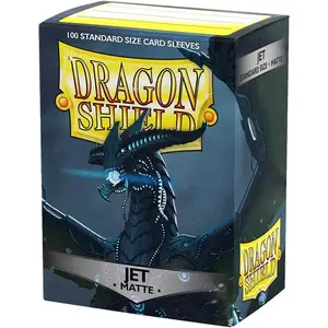 Dragon Shield: Matte Jet Standard Size Card Sleeves (100ct)