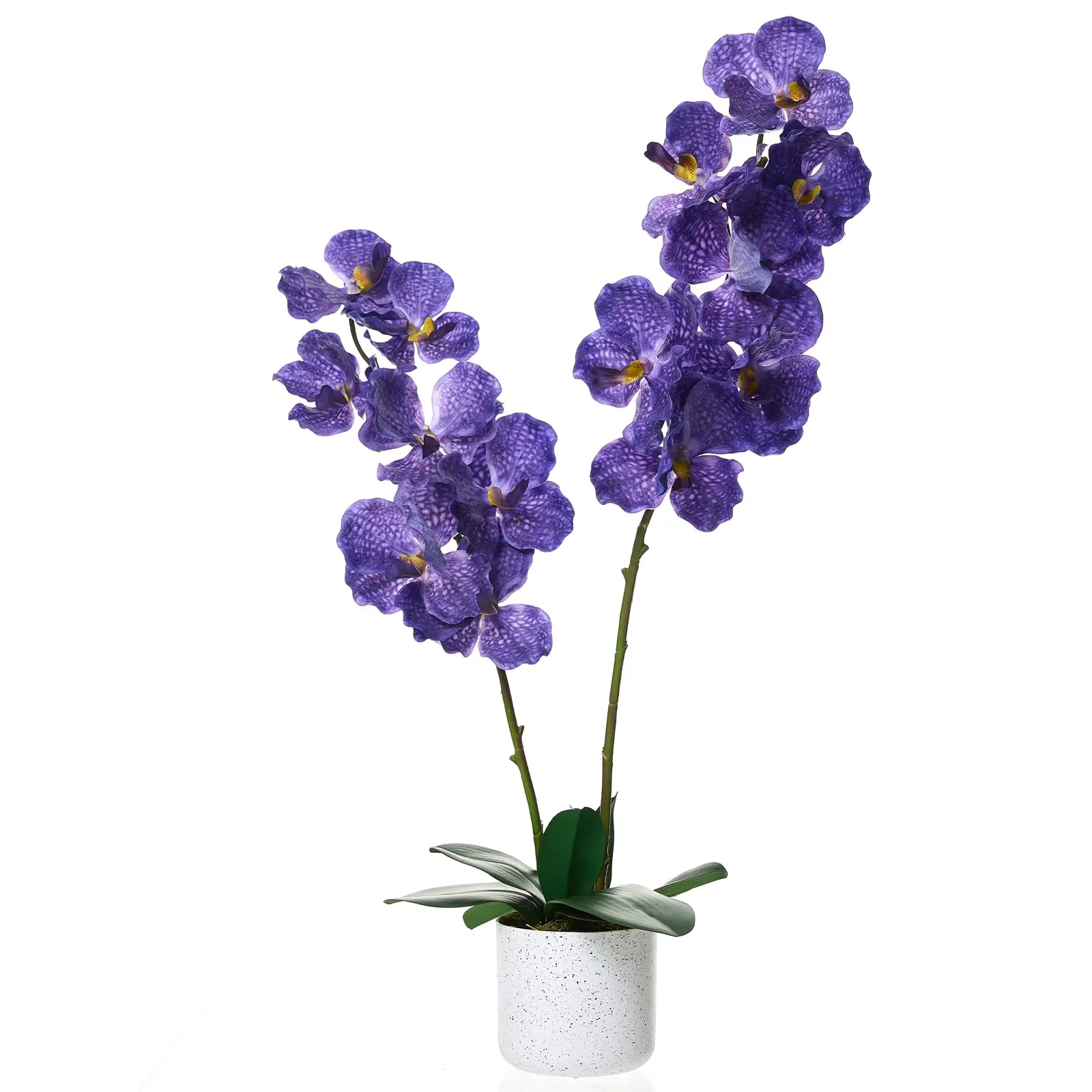 Artificial Orchid & Magnolia Tree in Pot - Lifelike Faux Pink & White Flowers - Elegant Flower Arrangement for Table Centerpiece, Office