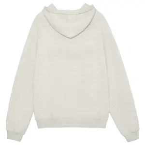 Light Grey Color Hoodie Streetwear Man Casual Tops Long Sleeve Menswear Soft Fabric Outfits Pullover Sweatshirts